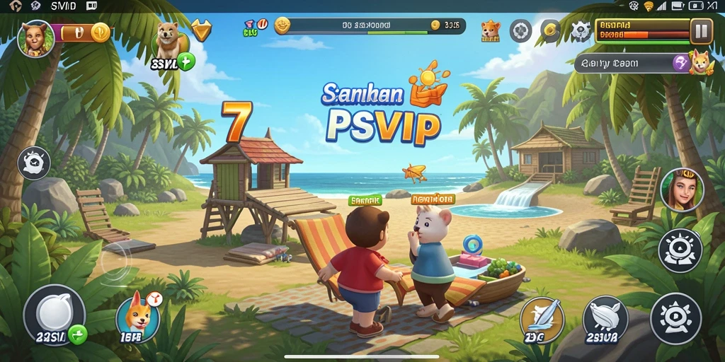 Screenshot gameplay menarik dari 7SVIP dengan grafis cerah.