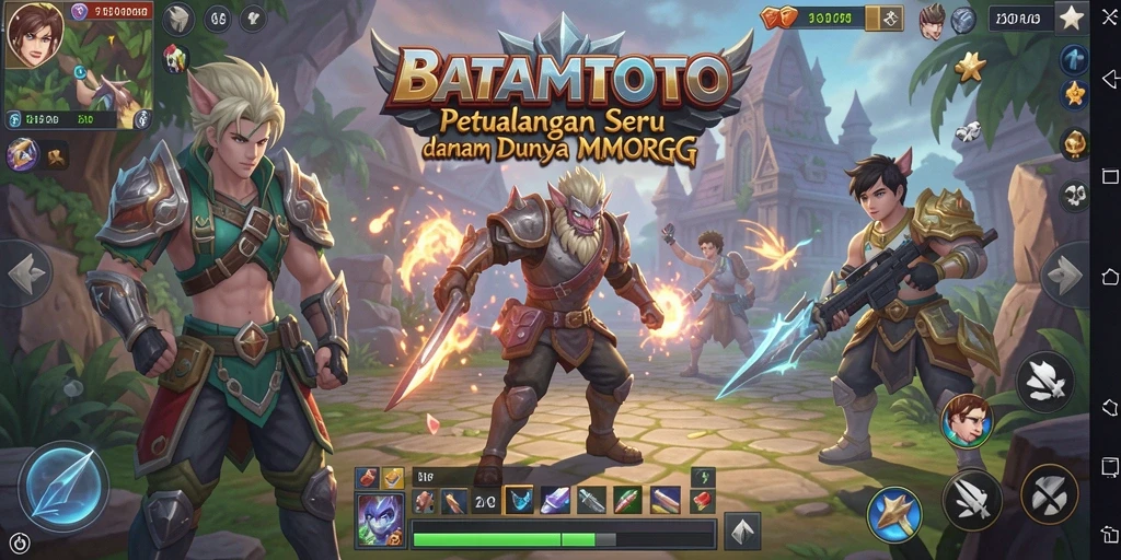 Tampilan screenshot gameplay BATAMTOTO yang menakjubkan dalam dunia MMORPG.