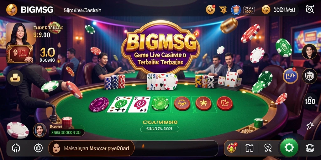 Tampilan screenshot dari gameplay Live Casino yang mengasyikkan.