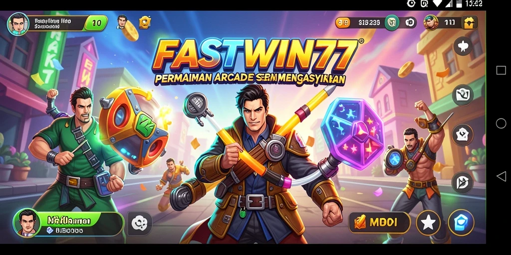 Screenshot gameplay FASTWIN77 menunjukkan aksi seru dalam permainan Arcade.