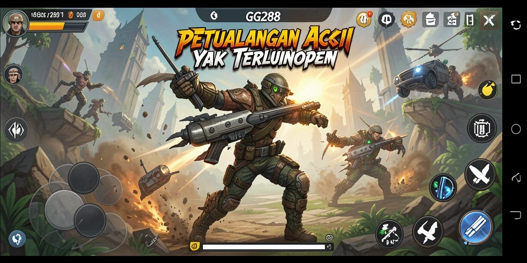 Tampilan gameplay GG288 yang dinamis dan penuh aksi.
