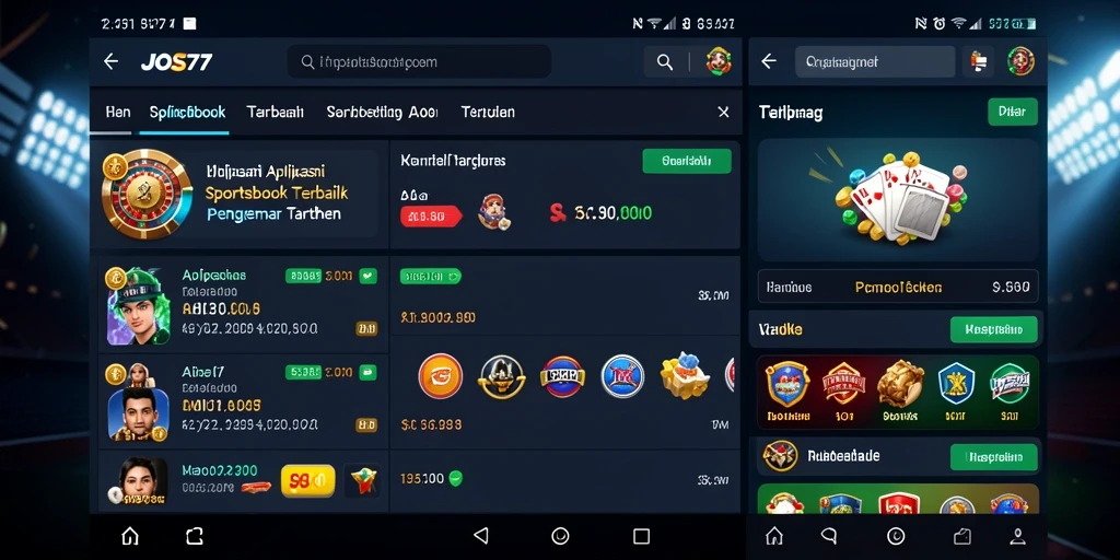 Tampilan gameplay taruhan olahraga di JOS77 yang menarik.