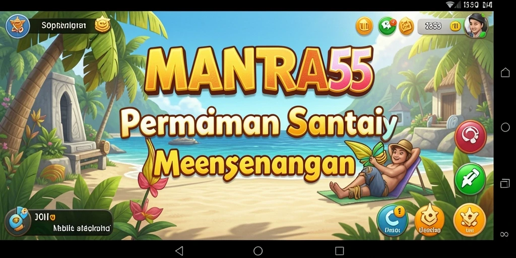 Tampilan gameplay menarik dari MANTRA55 yang membuat pemain betah.