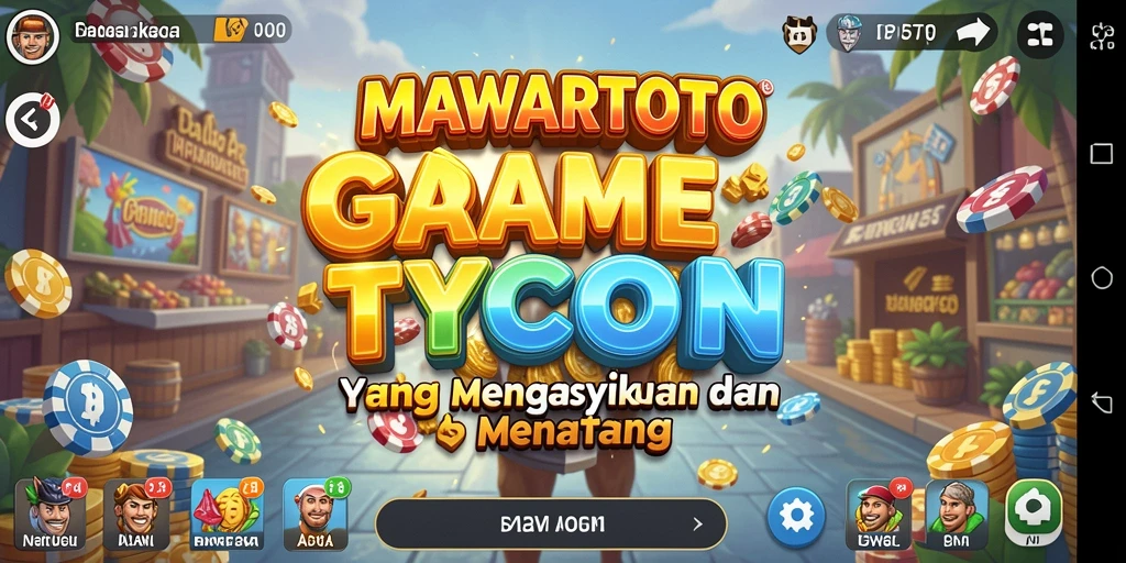 Tampilan gameplay MAWARTOTO yang menampilkan aktivitas pengelolaan bisnis.