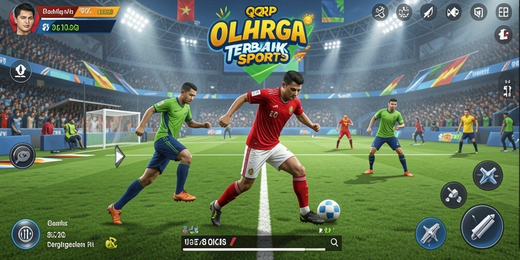 Gameplay QQRP yang penuh aksi dalam olahraga yang mendebarkan.