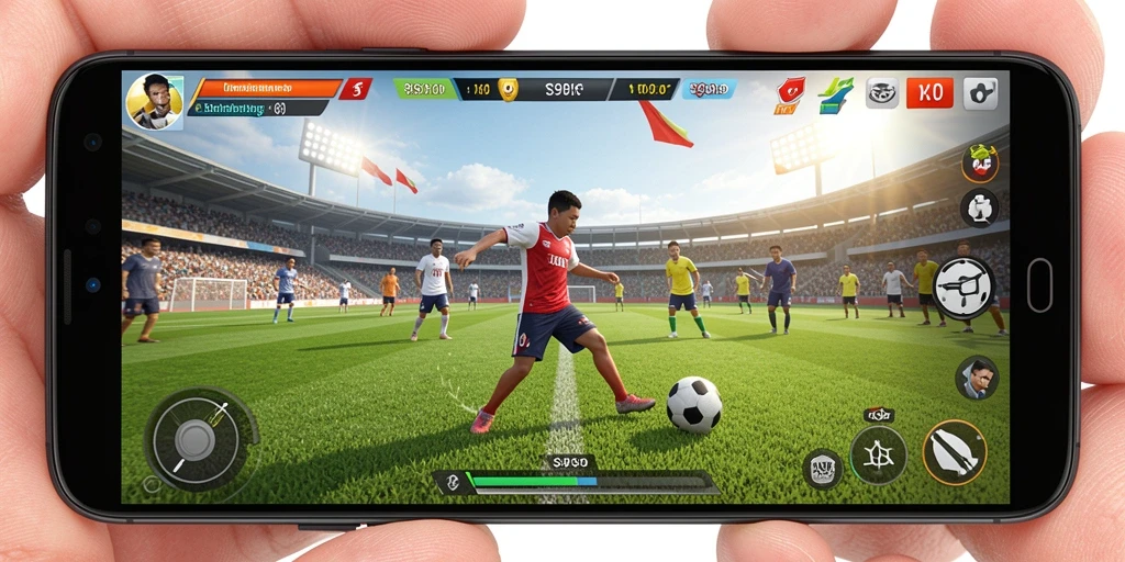 Screenshot utama S9S9 menampilkan momen seru dalam pertandingan olahraga.