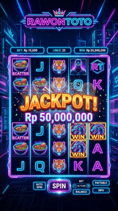 Tampilan antarmuka aplikasi rawontoto yang intuitif.